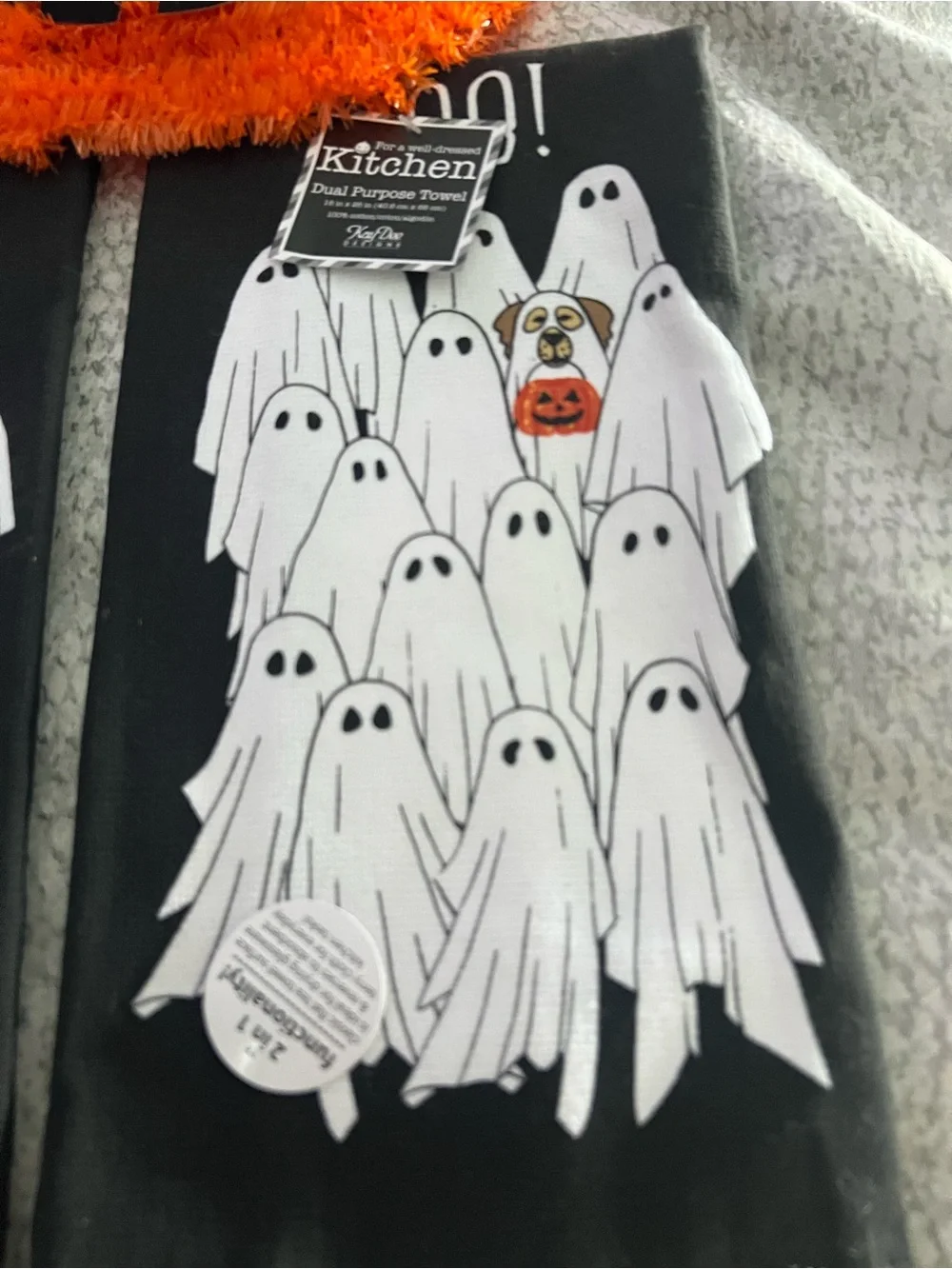 Halloween  hanging Pumpkin and towels new